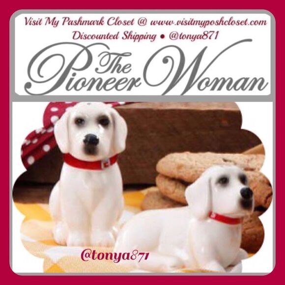 🦋 New Pioneer Woman Lucy Salt & Pepper Shakers - New in Box - Picture 1 of 8